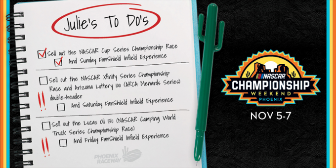 CAMPING: NASCAR Cup Series Championship Weekend - Weekly Pass at Phoenix Raceway